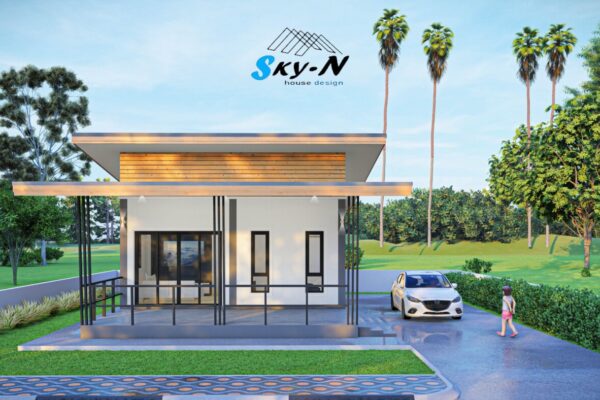 Read more about the article S-8974 แบบบ้านทรงโมเดิร์น พิ้นที่ใช้สอย 72 ตารางเมตร