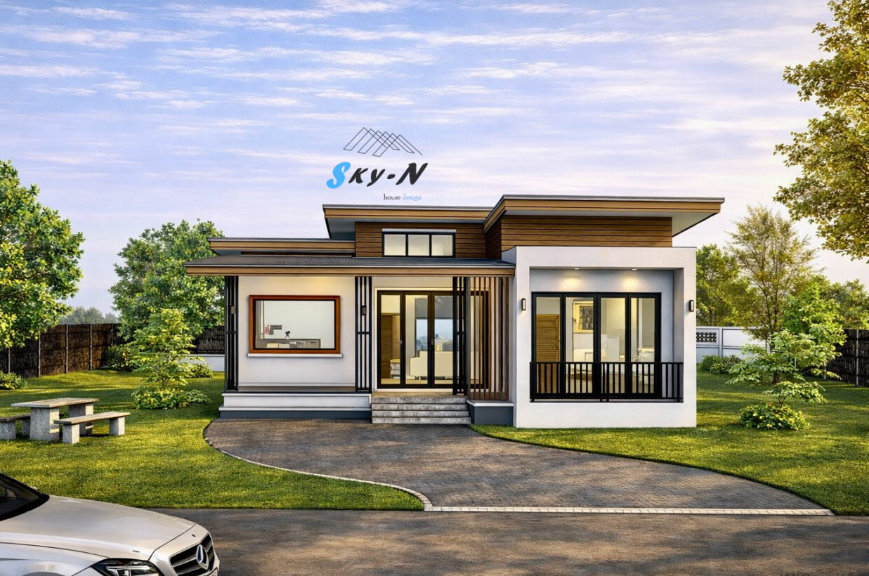 Read more about the article S-6481 แบบบ้านสไตล์โมเดิร์น 3นอน 2น้ำ พื้นที่ 113.5 ตร.ม.