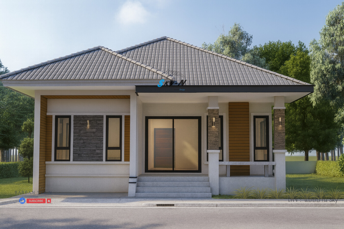 Read more about the article S-5440 แบบบ้านสถาปัตยกรรมร่วมสมัย พื้นที่ใช้สอย 100 ตรารางเมตร 3 ห้องนอน 2 ห้องน้ำ