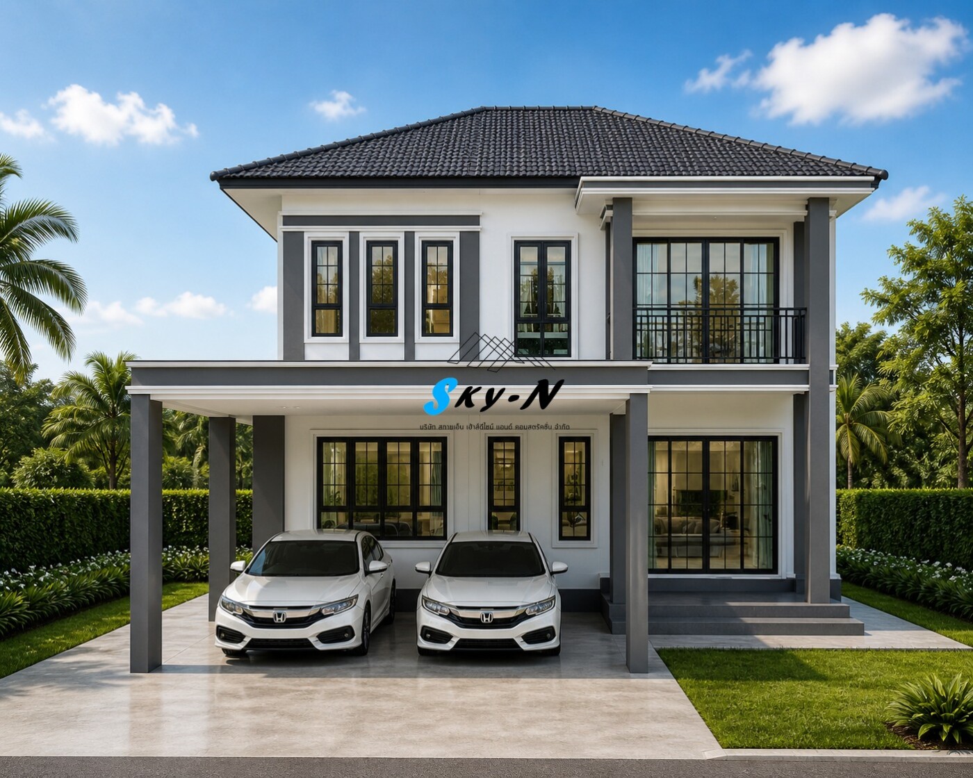 You are currently viewing แบบบ้าน Modern Luxury 2 ชั้น S-1472 / 184 ตร.ม.